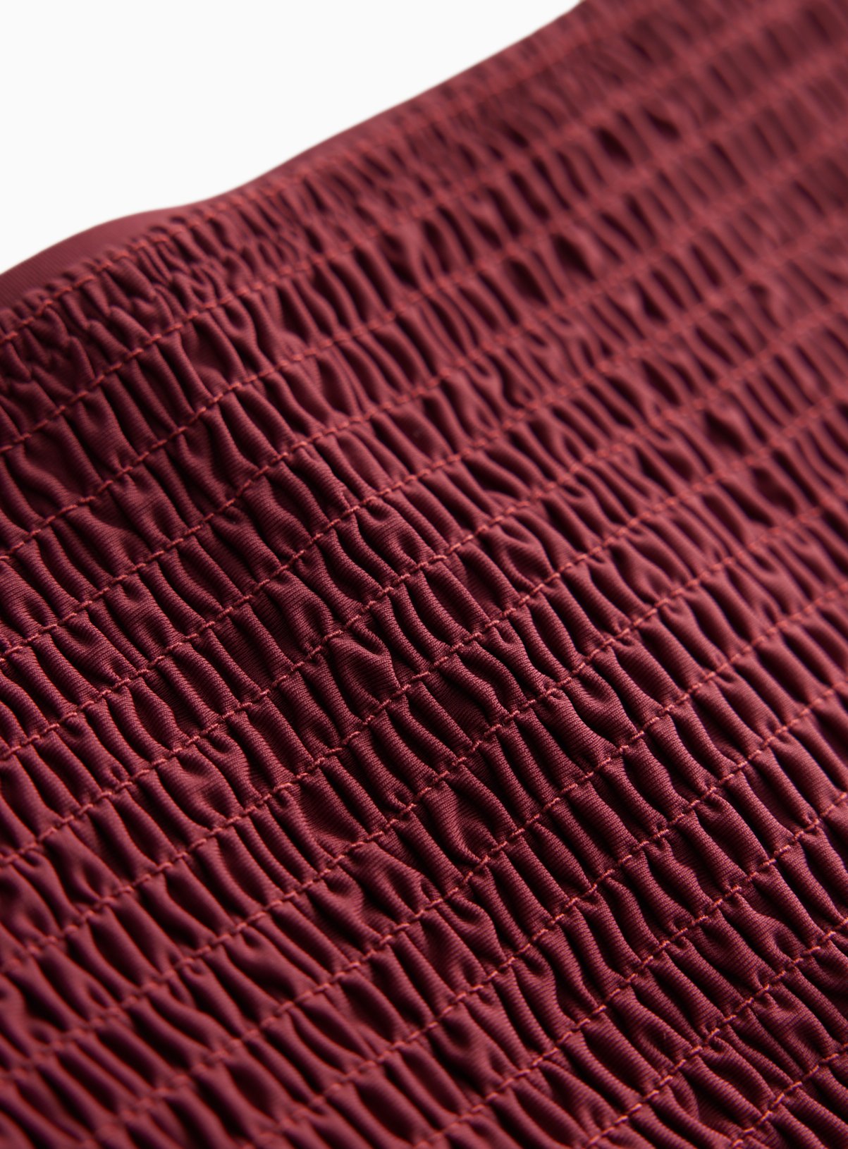 Berry Red Shirred High Leg Tankini Bottoms 18 - Image 3 thumbnail